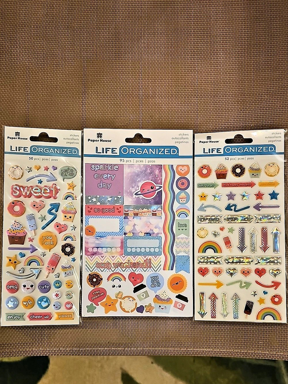 Paper House Life Organized Sticker Pack Set NWT